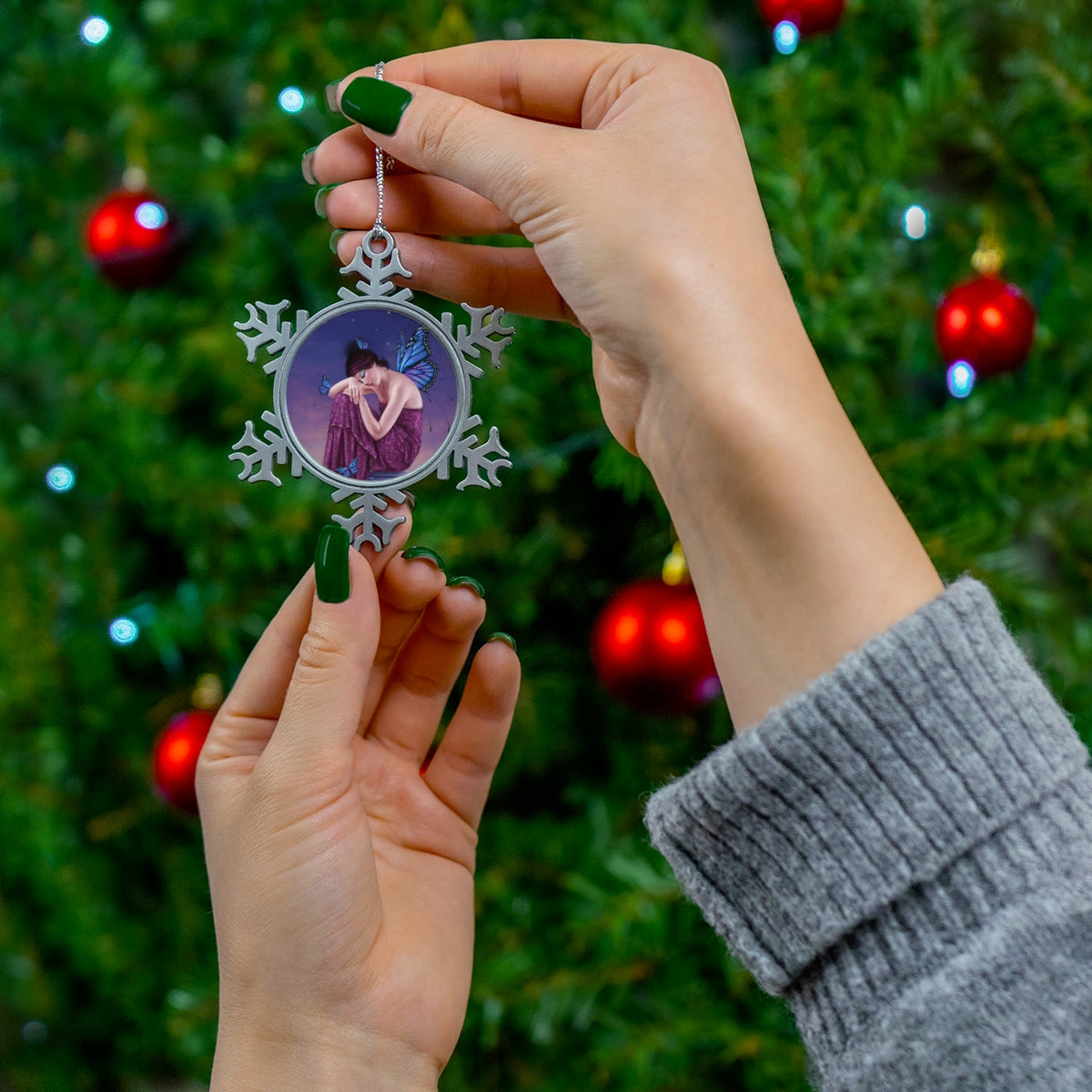 Snowflake Ornament - Sunset