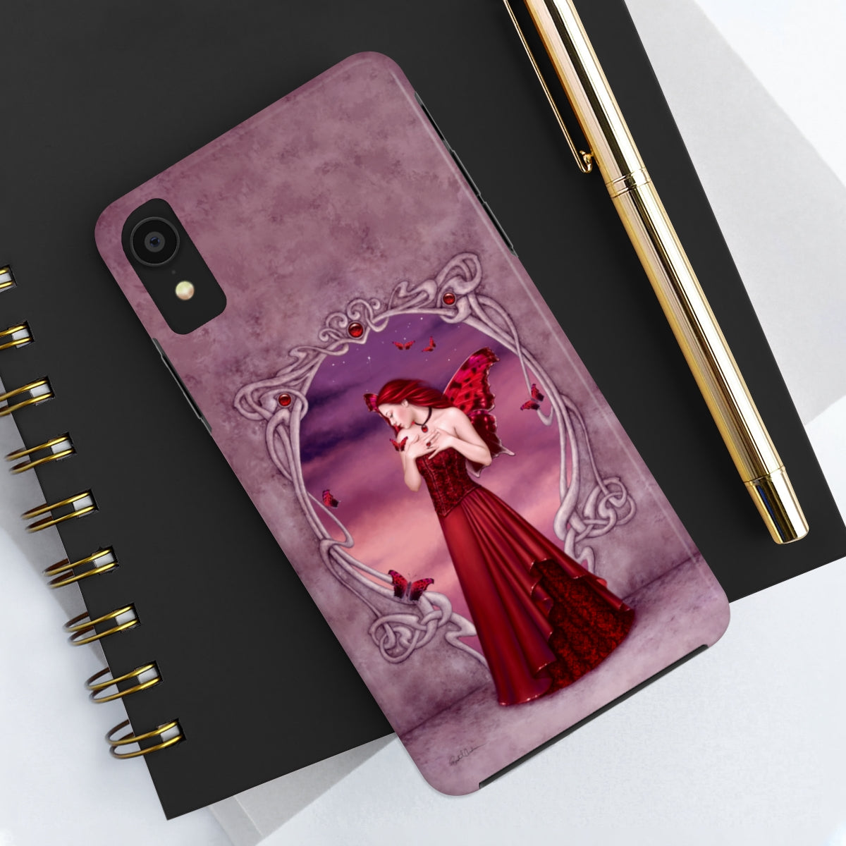 Tough Phone Case - Garnet Birthstone Fairy