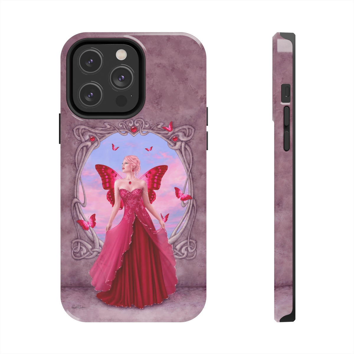 Tough Phone Case - Ruby Birthstone Fairy