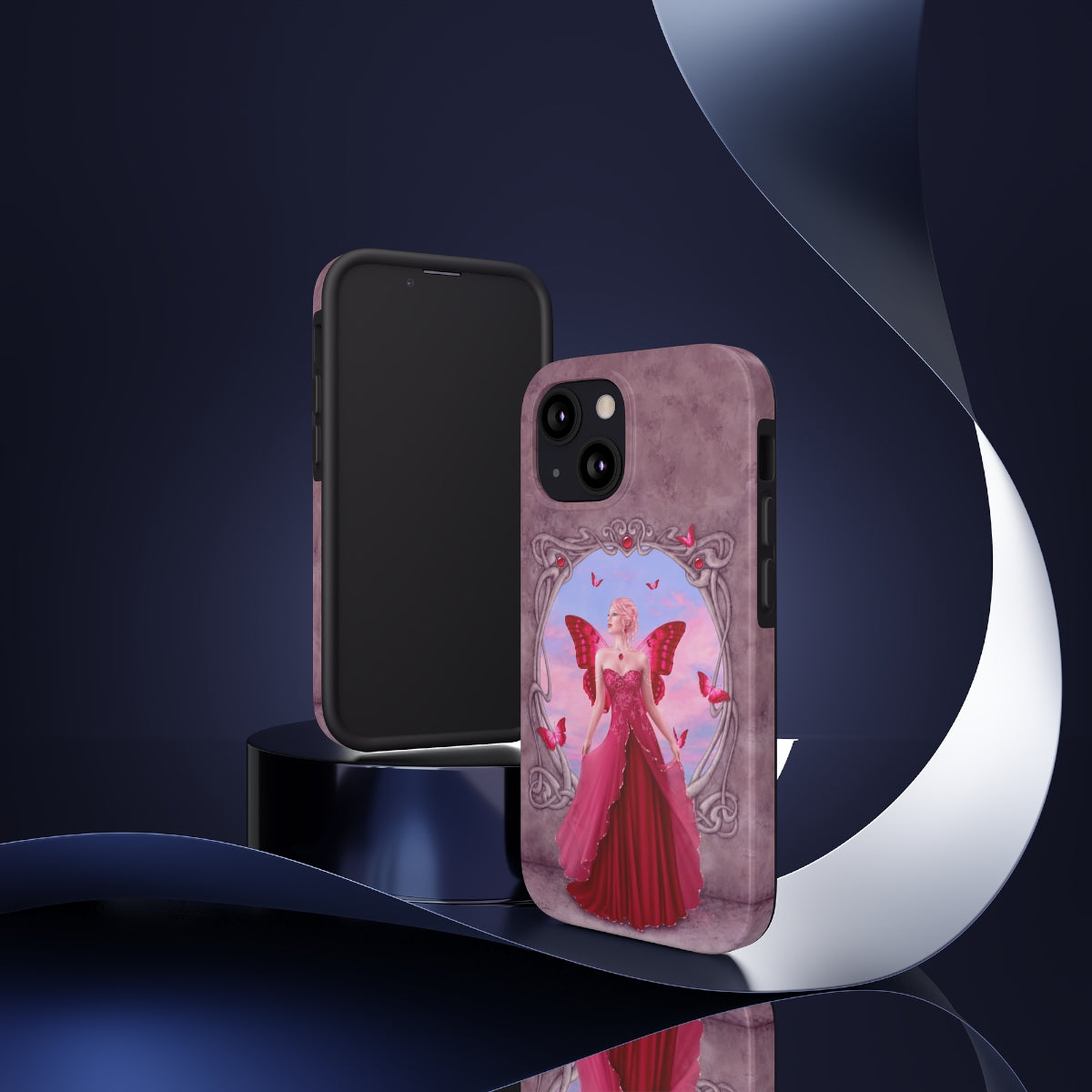 Tough Phone Case - Ruby Birthstone Fairy