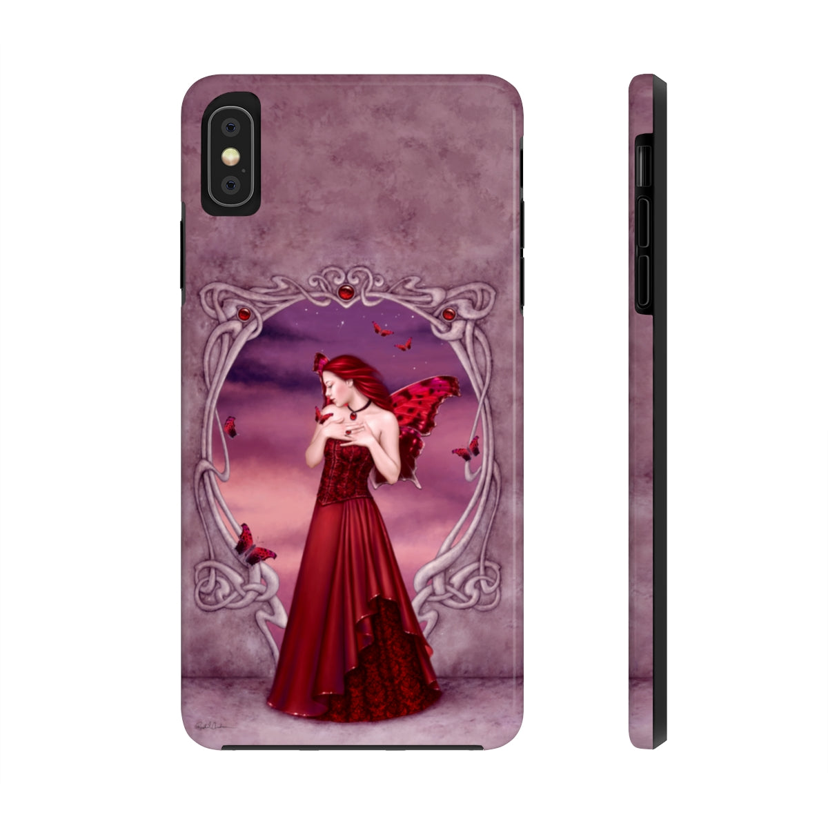 Tough Phone Case - Garnet Birthstone Fairy