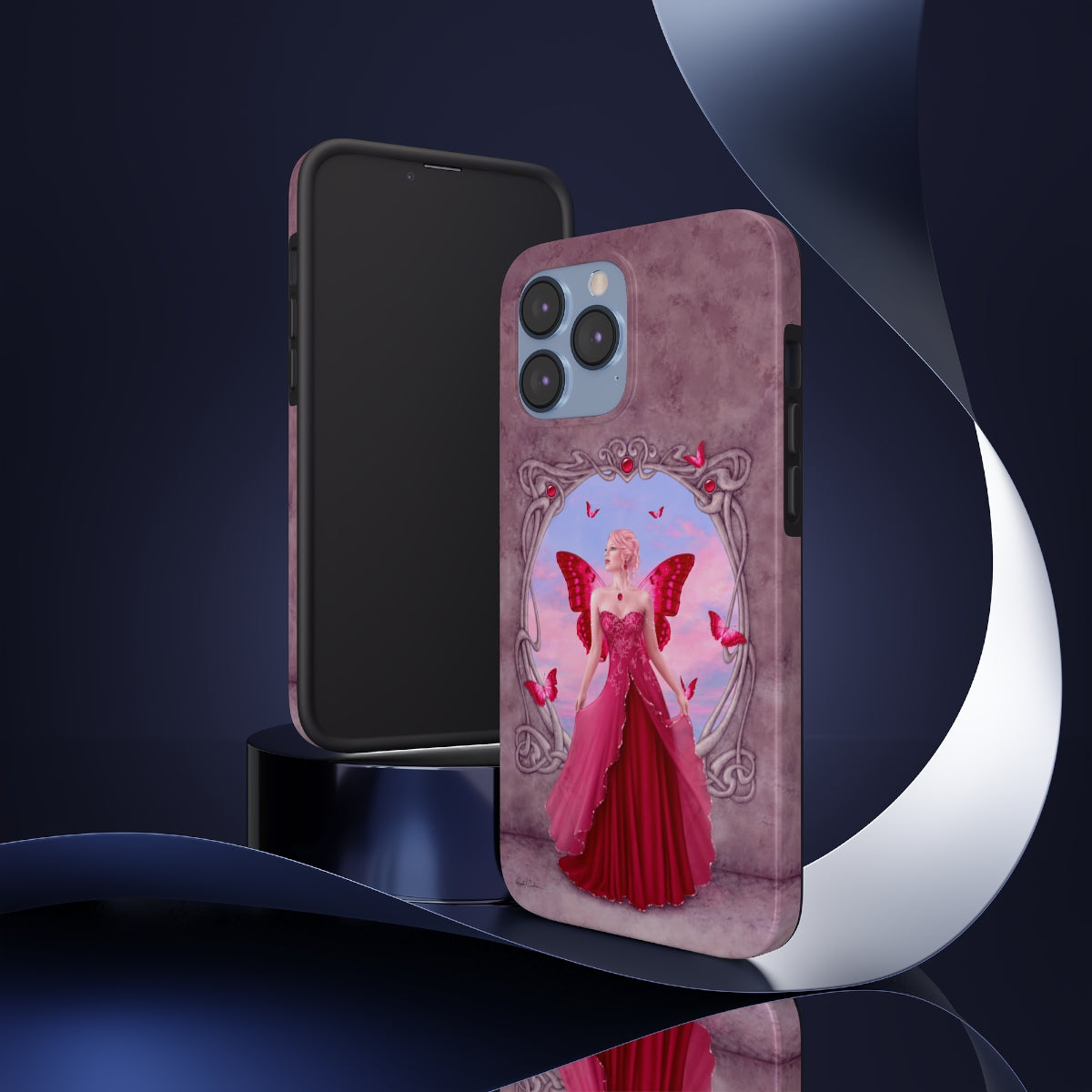 Tough Phone Case - Ruby Birthstone Fairy