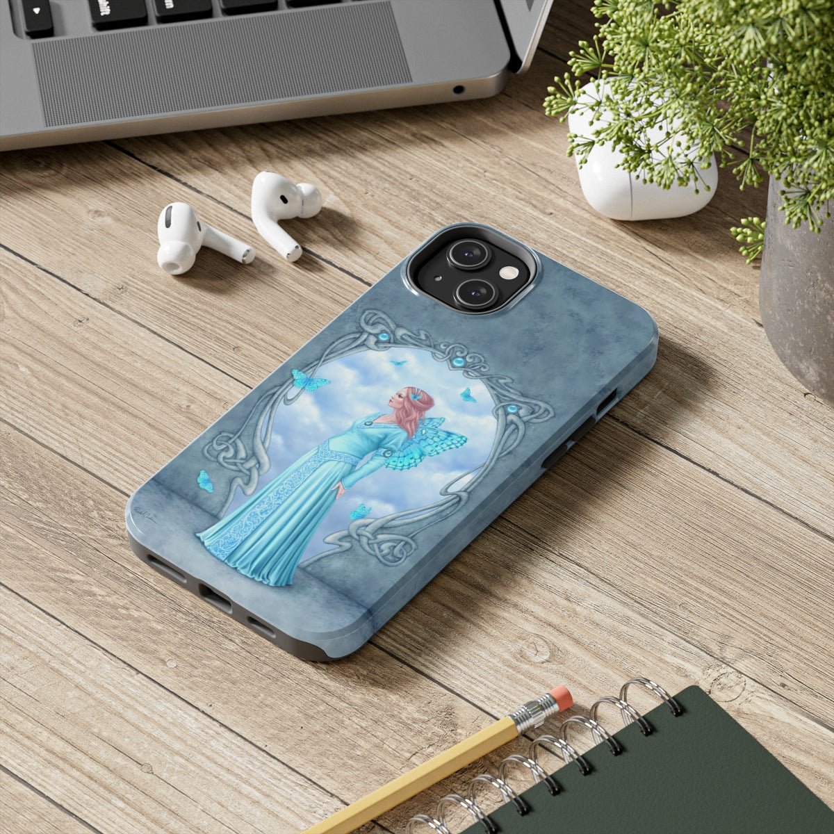 Tough Phone Case - Aquamarine Birthstone Fairy