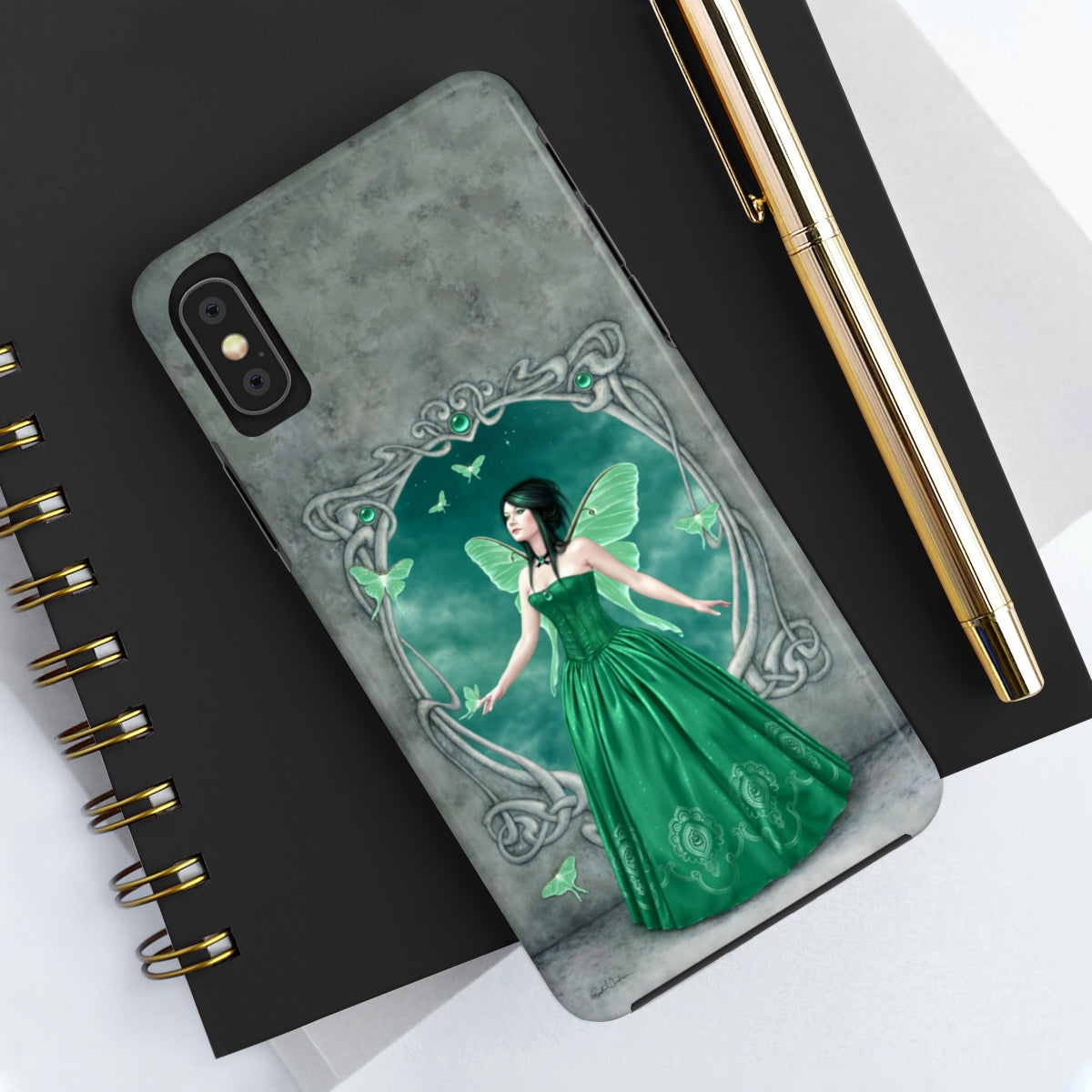 Tough Phone Case - Emerald Birthstone Fairy