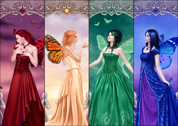 Birthstone Fairy Set of 12 Postcards