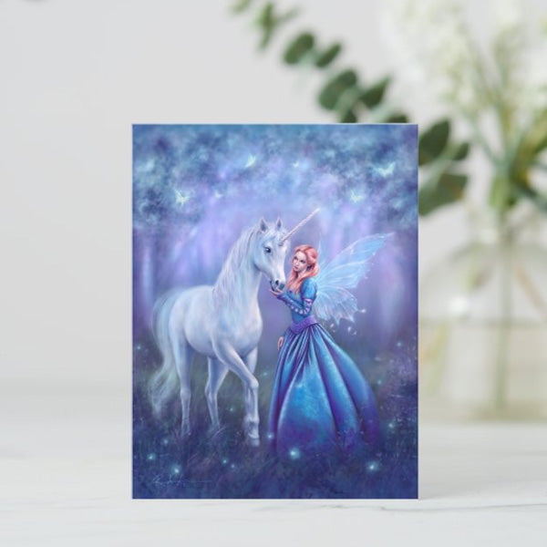 Unicorns & Dragons Set of 4 Postcards