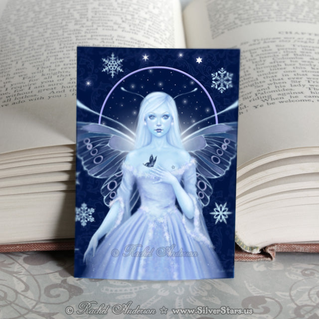 Snow Fairy Mini Print Rachel Anderson Art Snow Fairy Mini Print Rachel Anderson Art