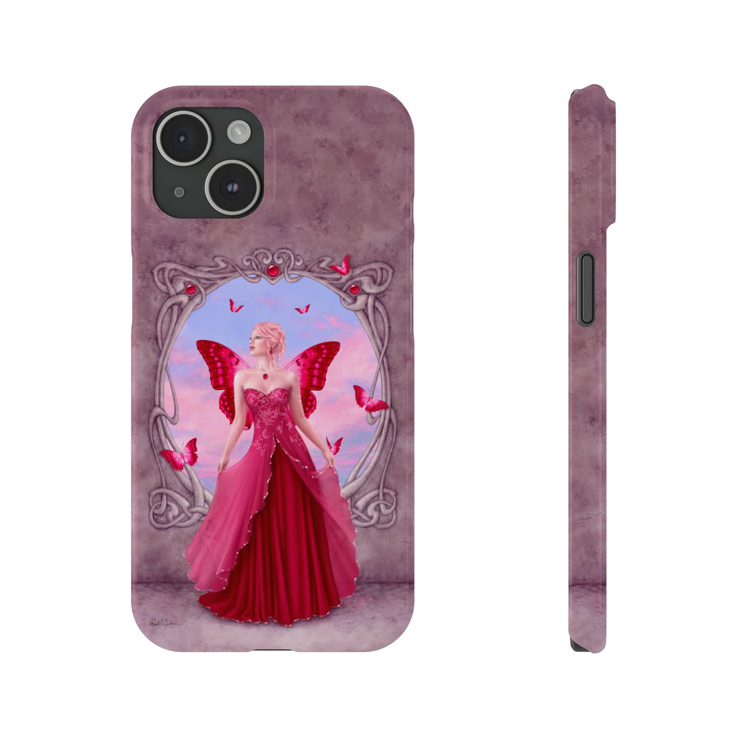 Phone Case - Ruby Birthstone Fairy