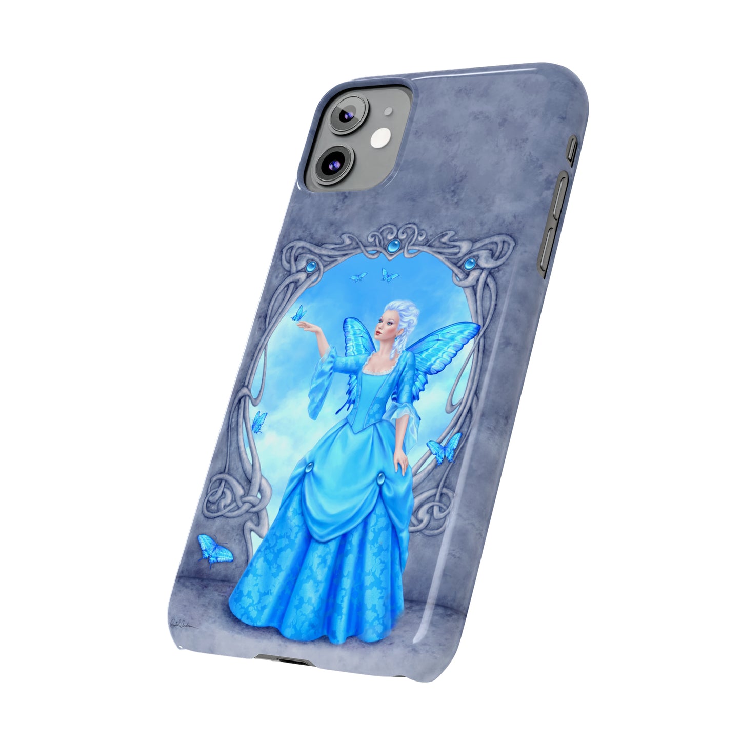 Phone Case - Blue Topaz Birthstone Fairy