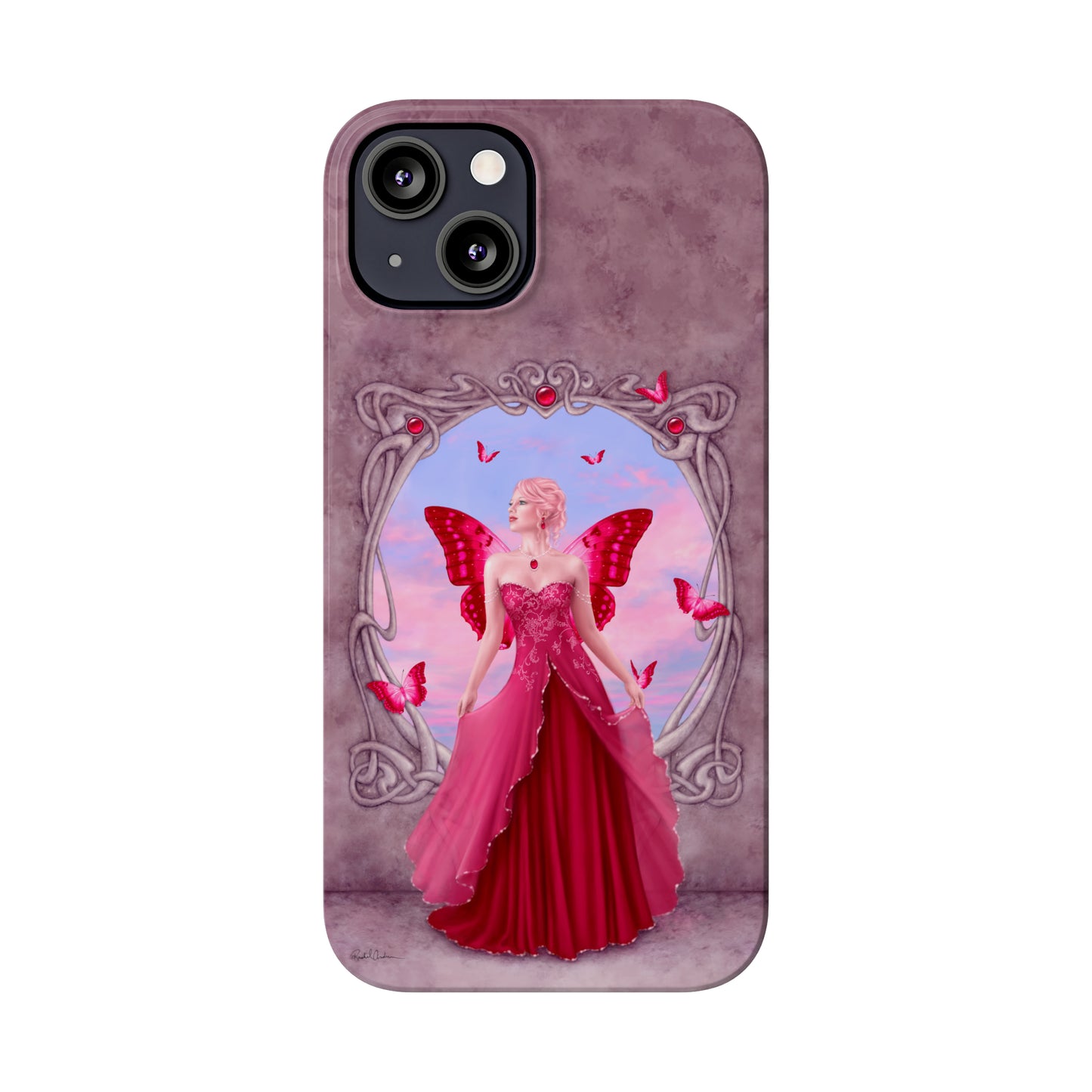 Phone Case - Ruby Birthstone Fairy