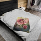 Velveteen Plush Blanket - Rose