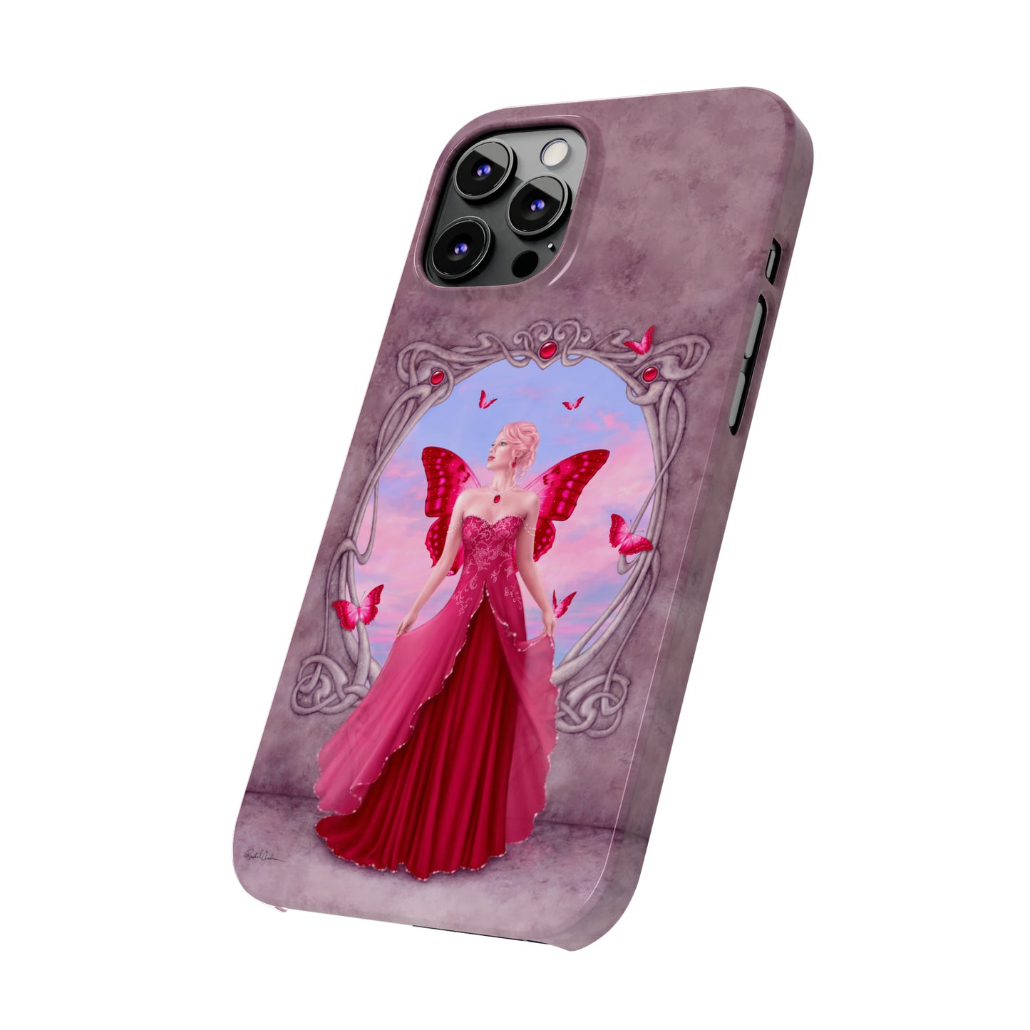 Phone Case - Ruby Birthstone Fairy