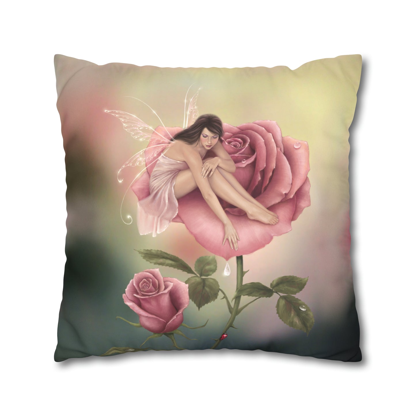 Throw Pillow Cover - Rose