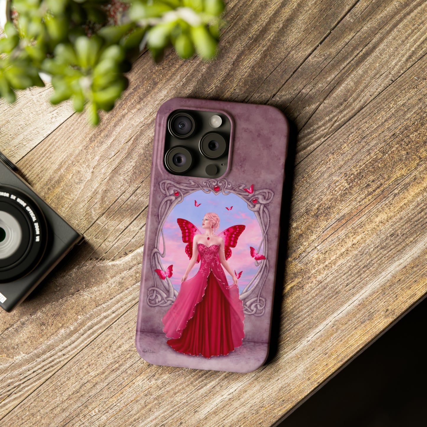 Phone Case - Ruby Birthstone Fairy