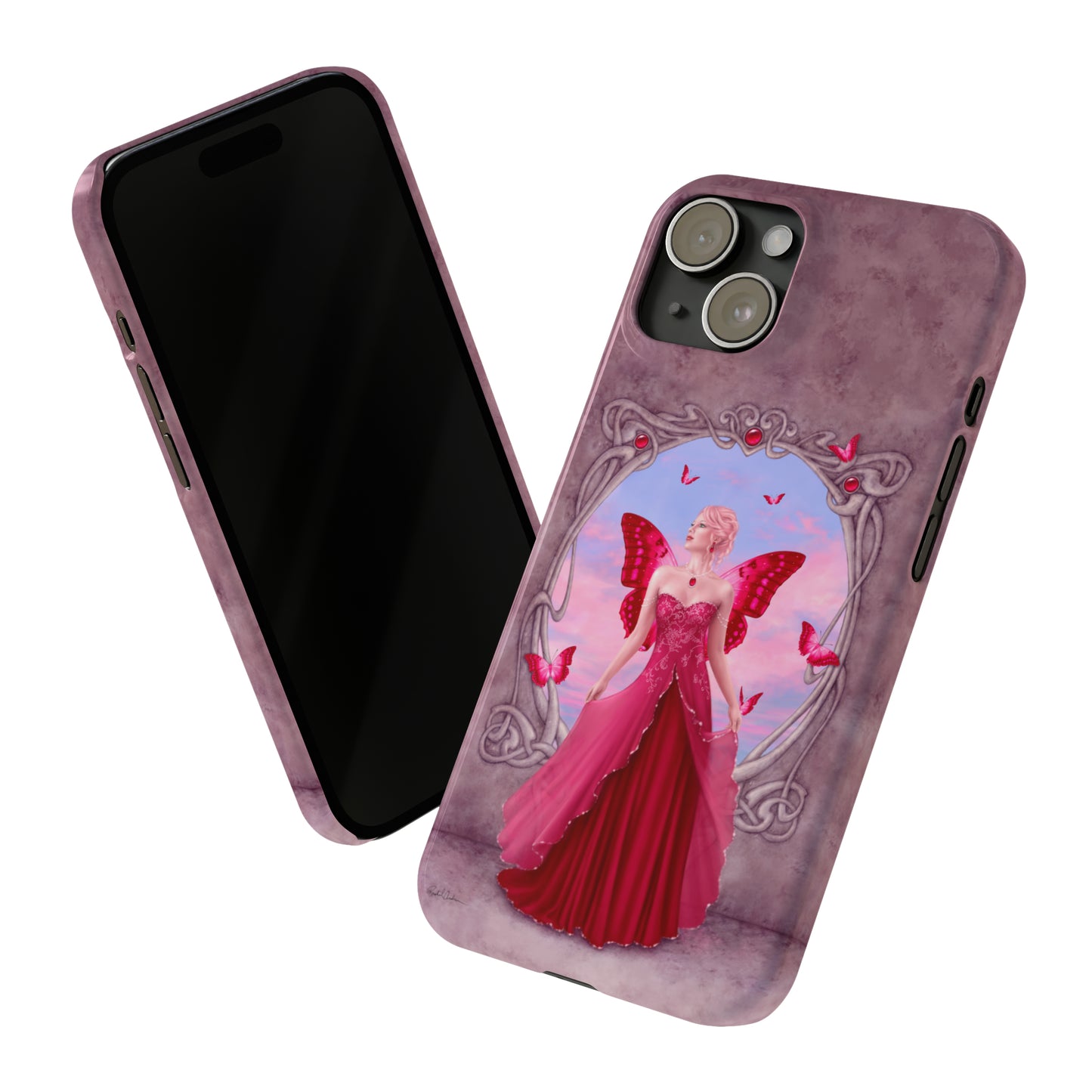 Phone Case - Ruby Birthstone Fairy