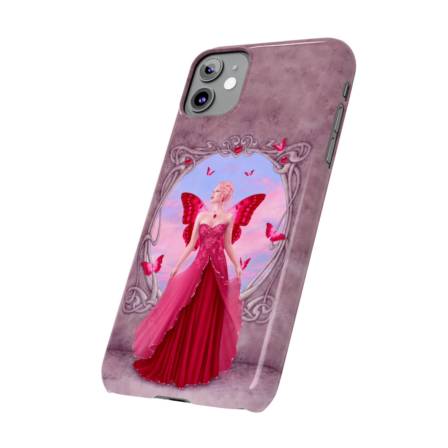 Phone Case - Ruby Birthstone Fairy