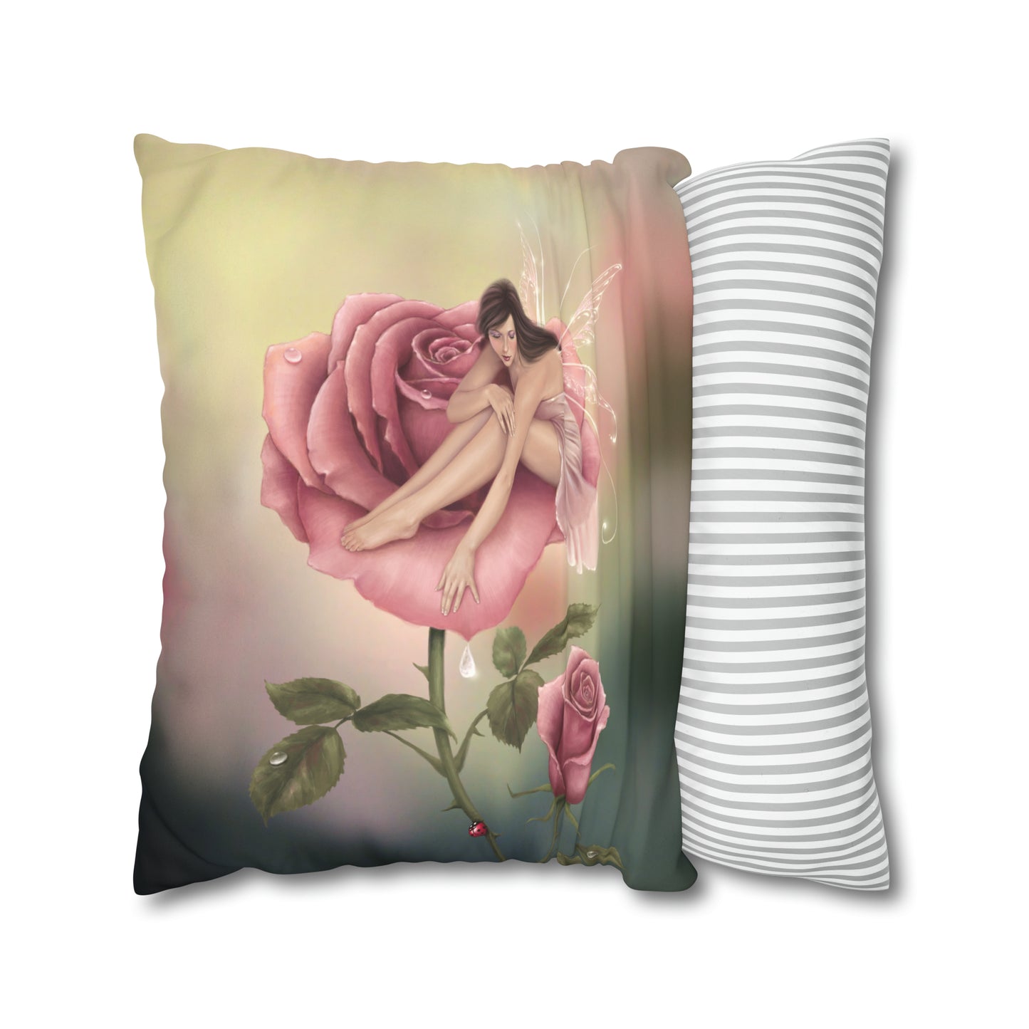 Throw Pillow Cover - Rose