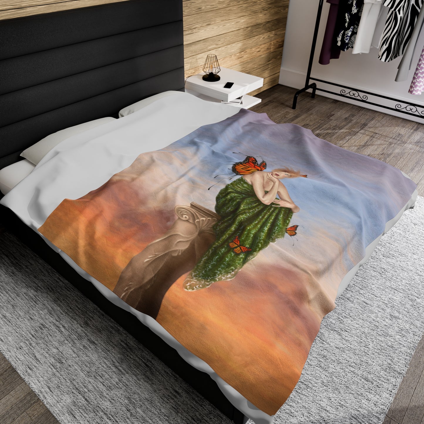 Velveteen Plush Blanket - Sunrise