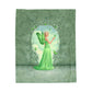 Velveteen Plush Blanket - Birthstones - Peridot