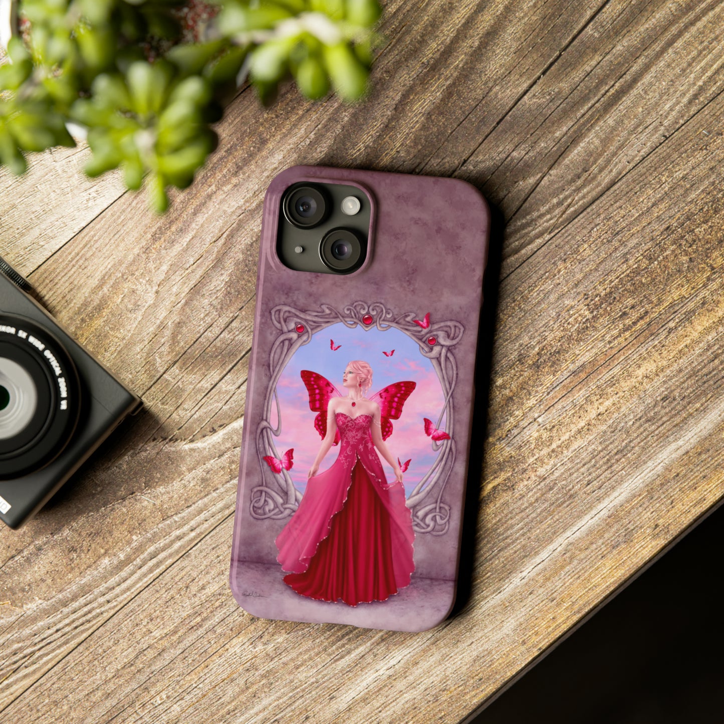 Phone Case - Ruby Birthstone Fairy