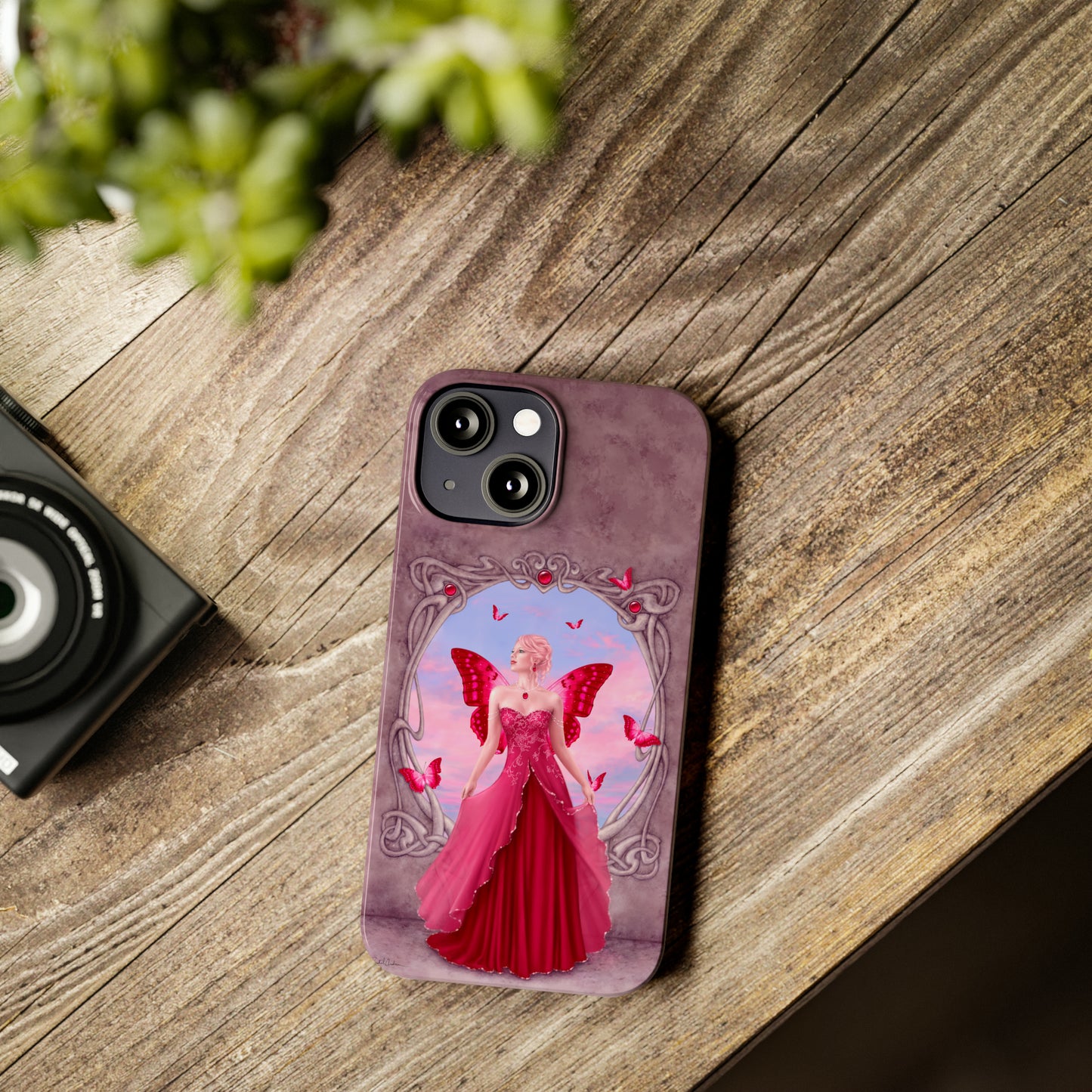 Phone Case - Ruby Birthstone Fairy