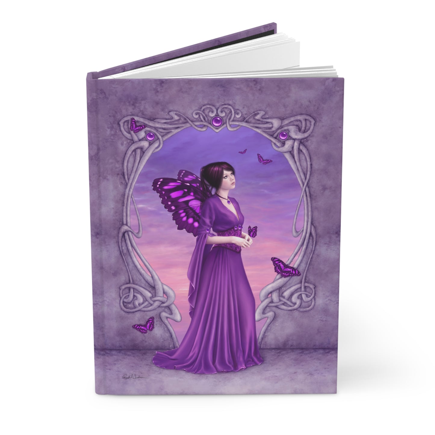 Hardcover Journal - Birthstones - Amethyst
