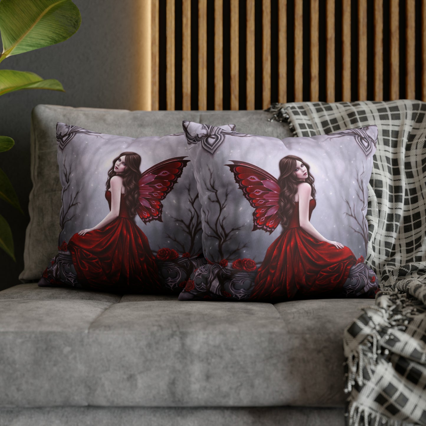 Throw Pillow Cover - Winter Rose