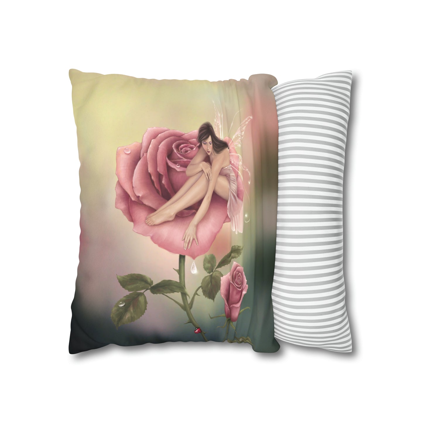 Throw Pillow Cover - Rose