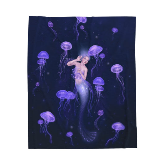 Velveteen Plush Blanket - Bioluminescence