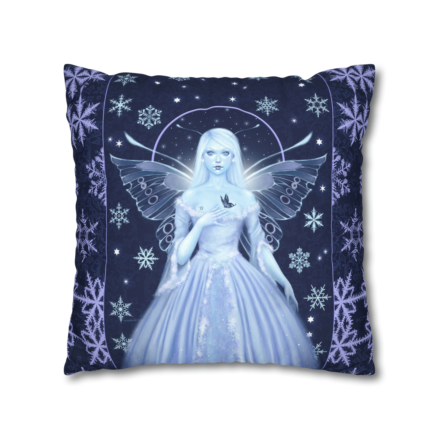 Throw Pillow Cover - Snow Fairy