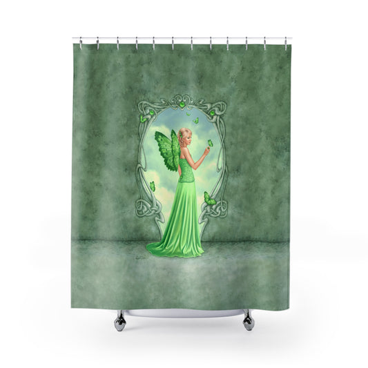 Shower Curtain - Birthstones - Peridot