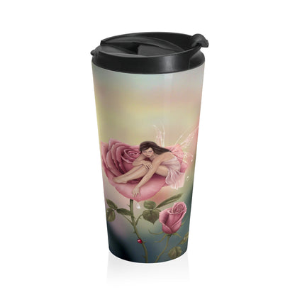 Travel Mug - Rose Flower Fairy