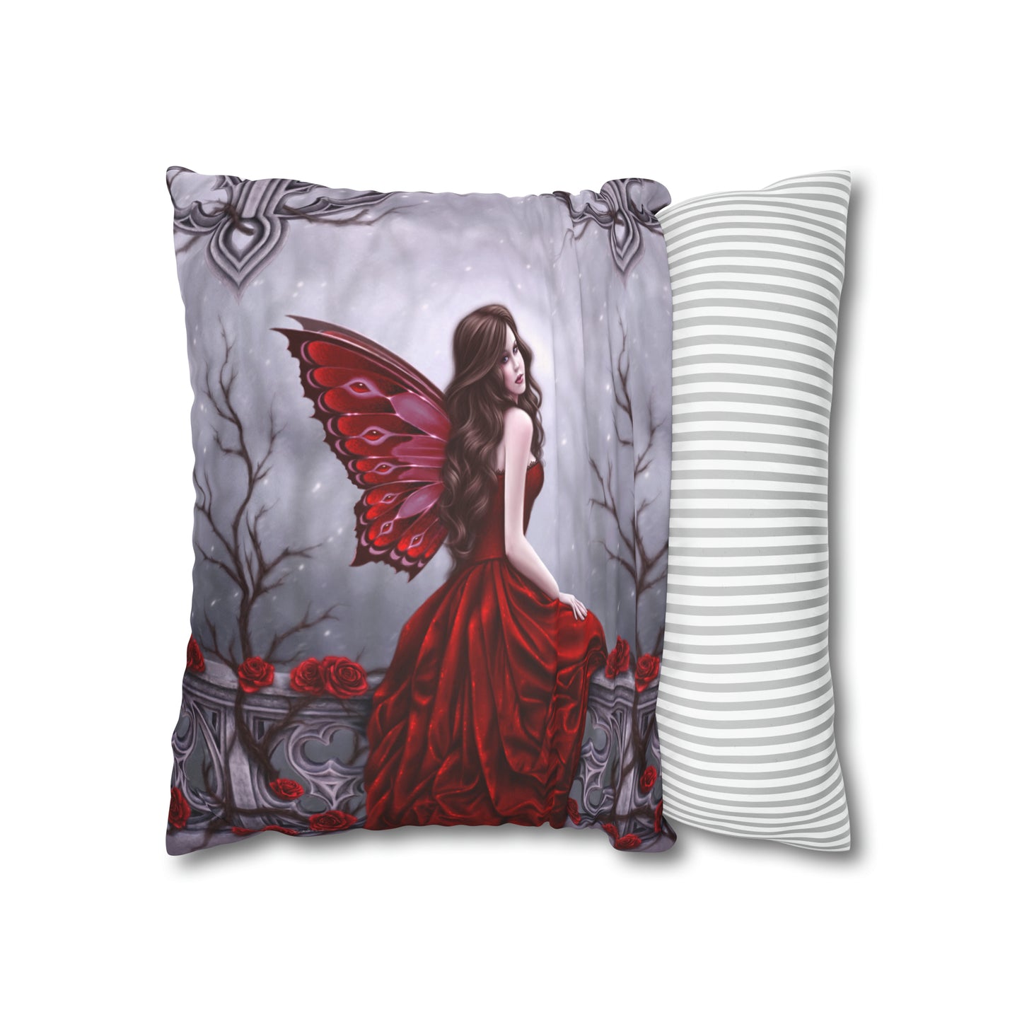 Throw Pillow Cover - Winter Rose