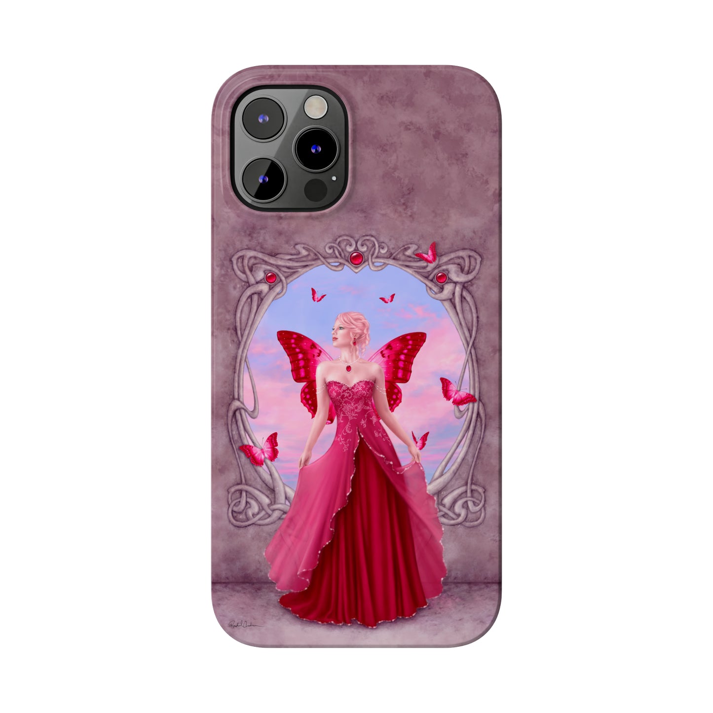 Phone Case - Ruby Birthstone Fairy