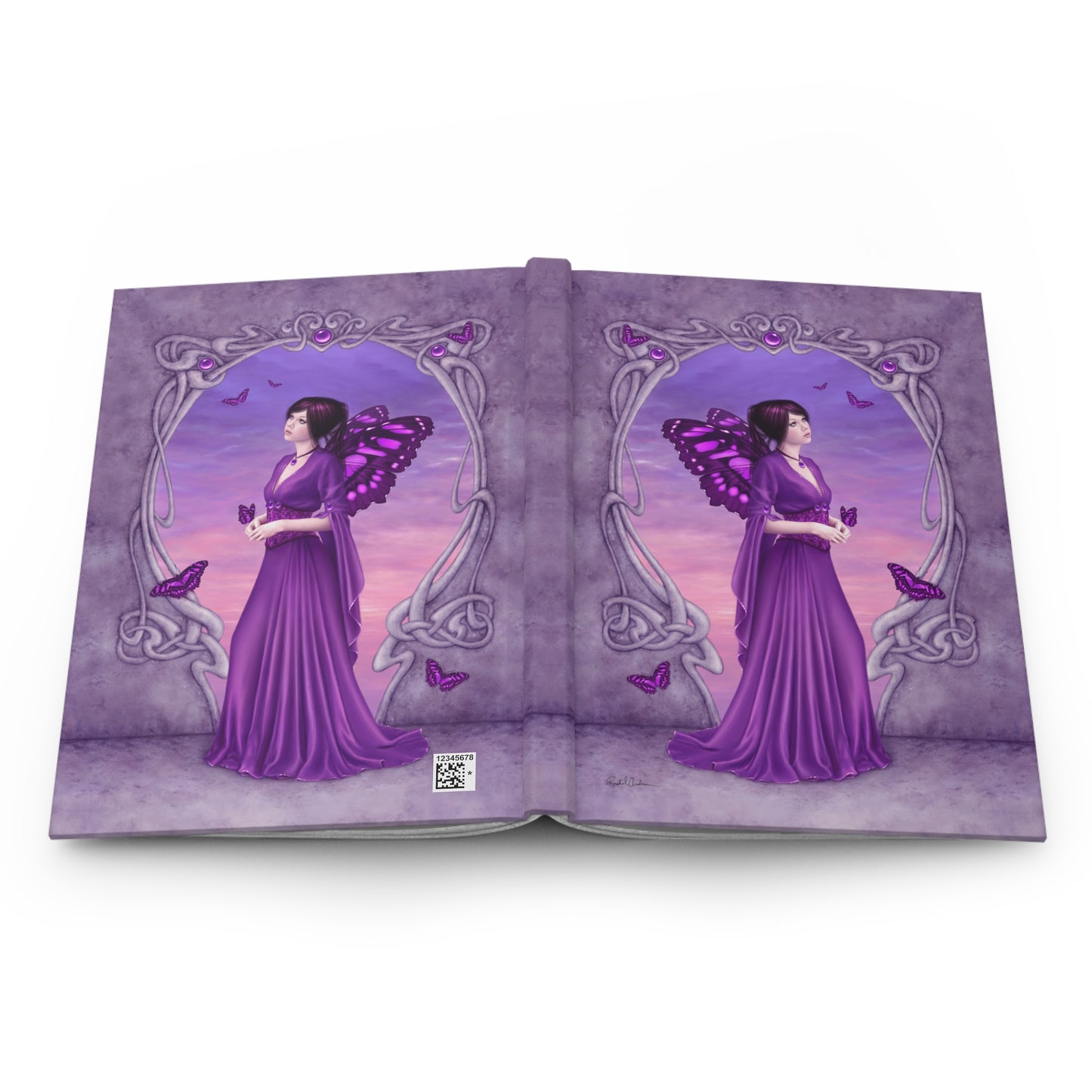 Hardcover Journal - Birthstones - Amethyst