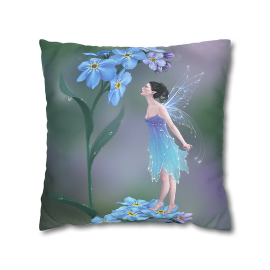Throw Pillow Cover - Forget-Me-Not
