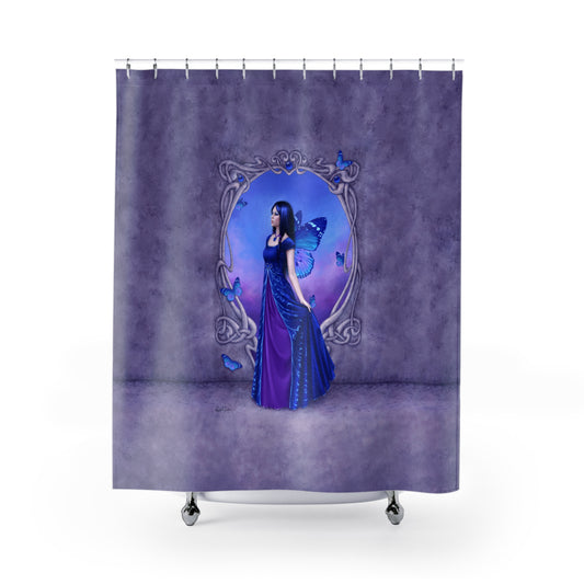 Shower Curtain - Birthstones - Sapphire