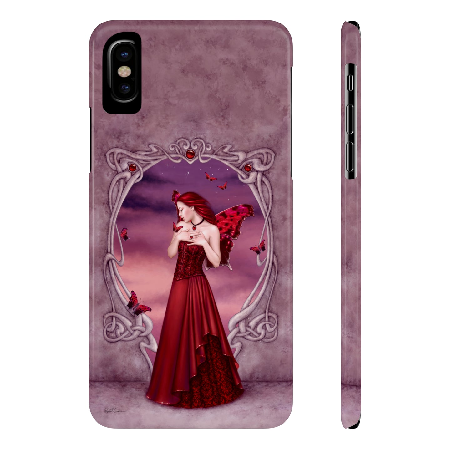 Phone Case - Garnet Birthstone Fairy