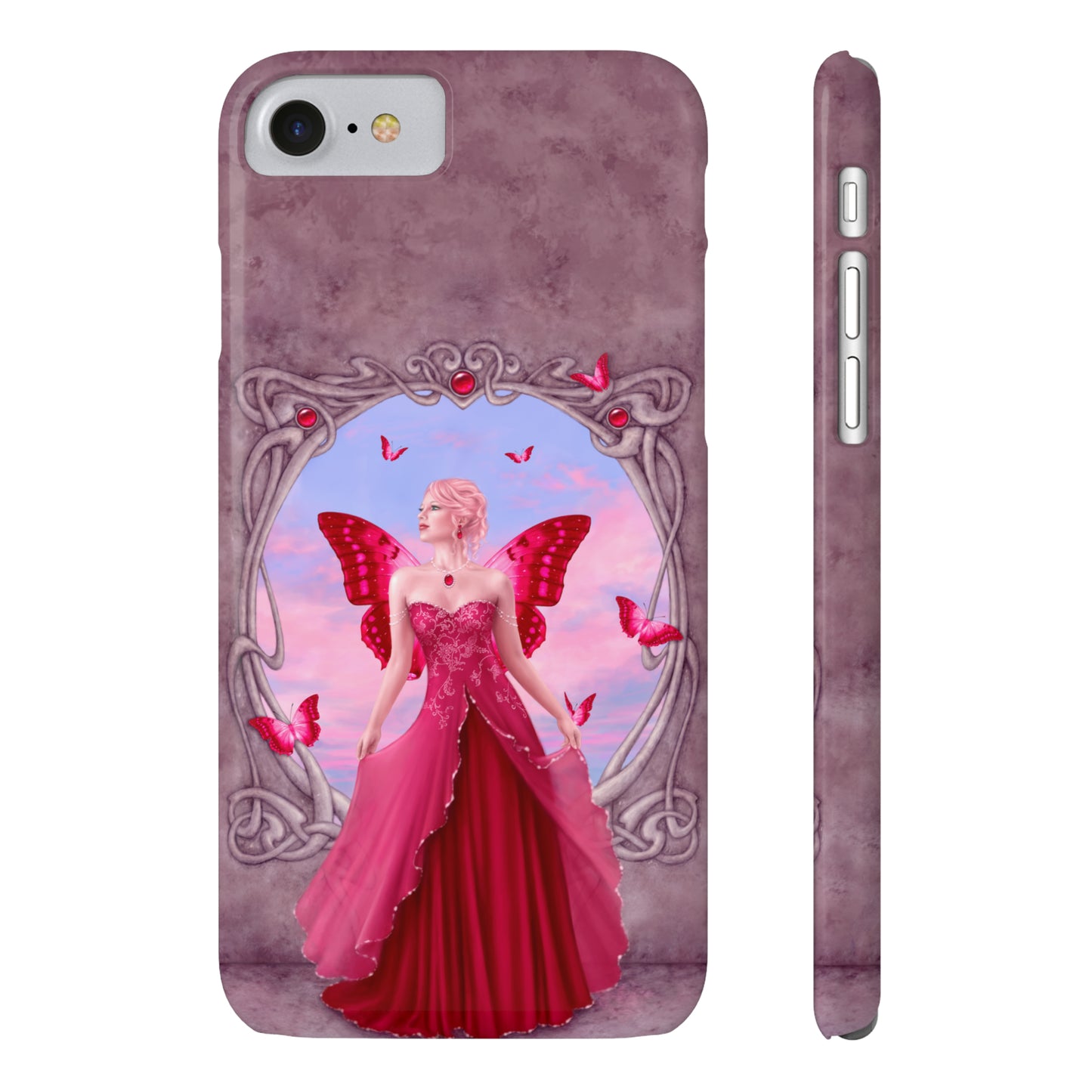 Phone Case - Ruby Birthstone Fairy