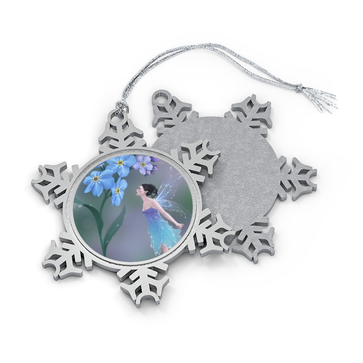 Snowflake Ornament - Forget-Me-Not