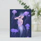 Set of 4 Moon Fairy & Mermaid Postcards