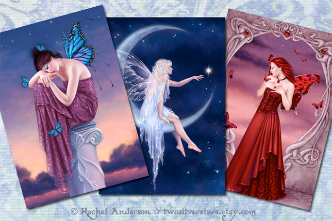 Custom Fairies Greeting Card Set