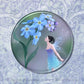 Forget-Me-Not - Mirror Magnet & Button