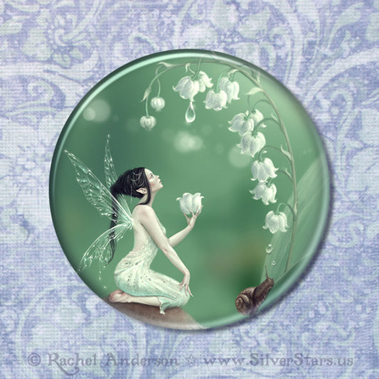 Lily of the Valley - Mirror Magnet & Button