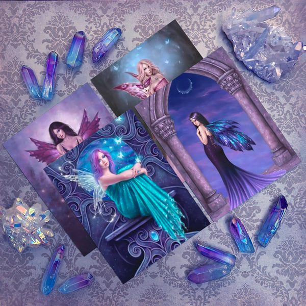 Gothic Fairies Set of 4 Postcards