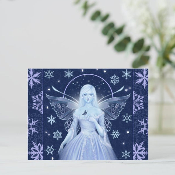 Cozy Winter Fairies Set of 4 Postcards
