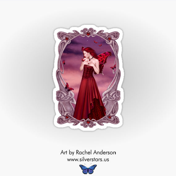 Birthstones - Garnet Fairy sticker