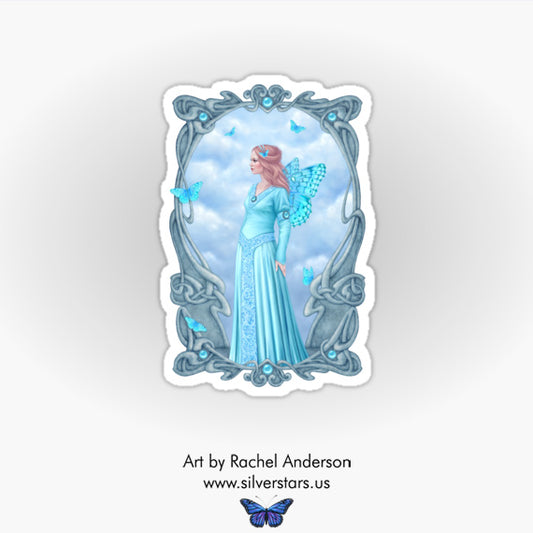 Birthstones - Aquamarine Fairy sticker