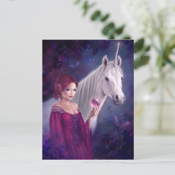 Moon Fairies & Unicorns Set of 4 Postcards